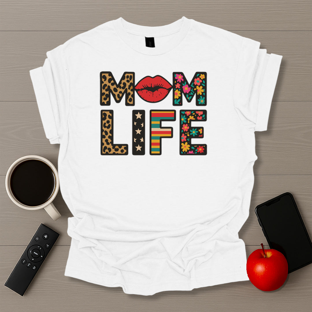 Mom Life Retro Lips
