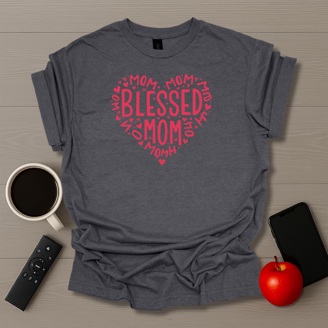 Blessed Mom Heart T-Shirt
