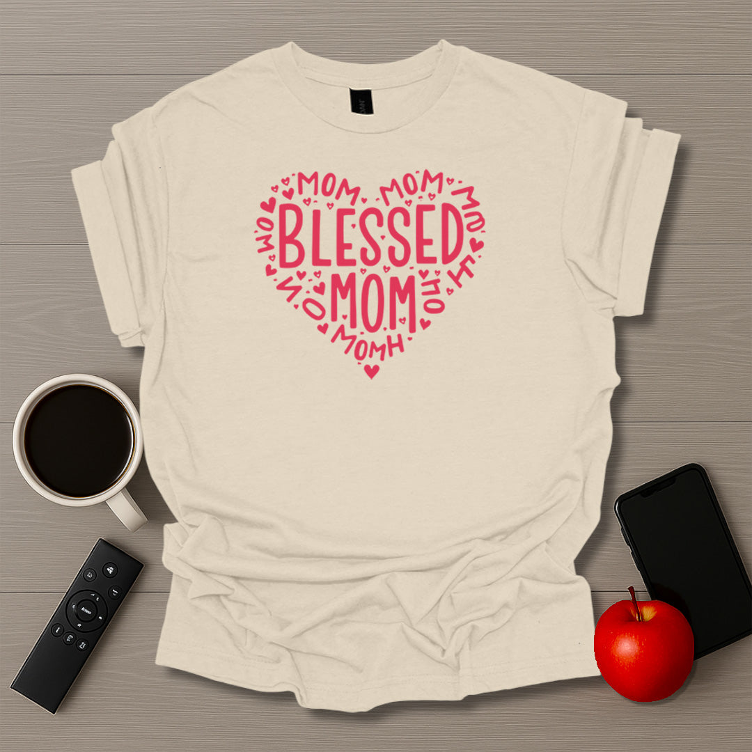 Blessed Mom Heart T-Shirt