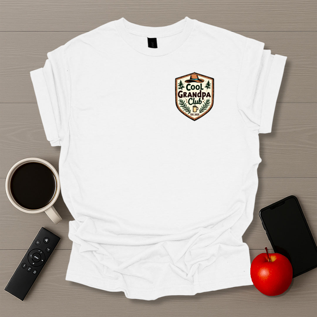 Cool Grandpa Club Badge T-Shirt