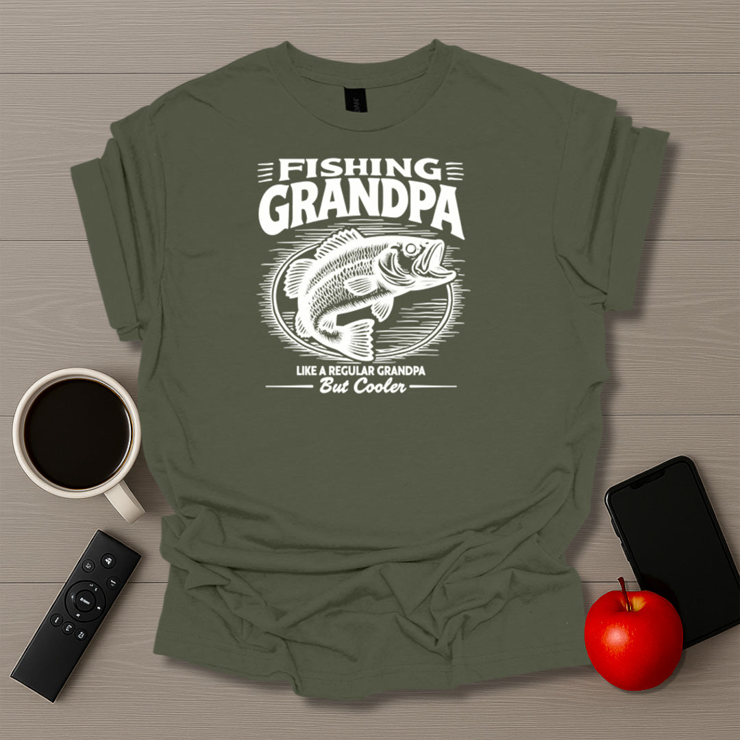 Cooler Grandpa Fishing T-Shirt
