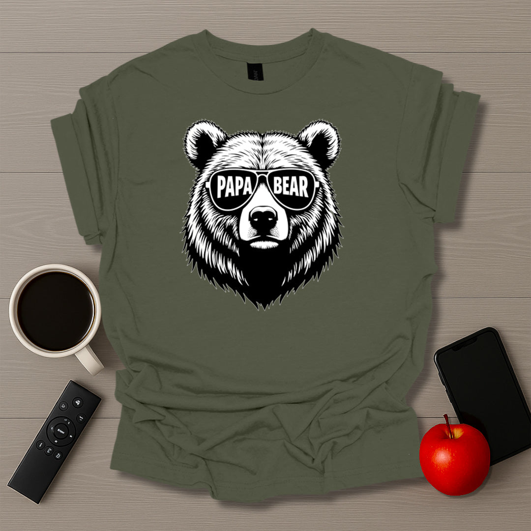 Papa Bear Glasses T-Shirt