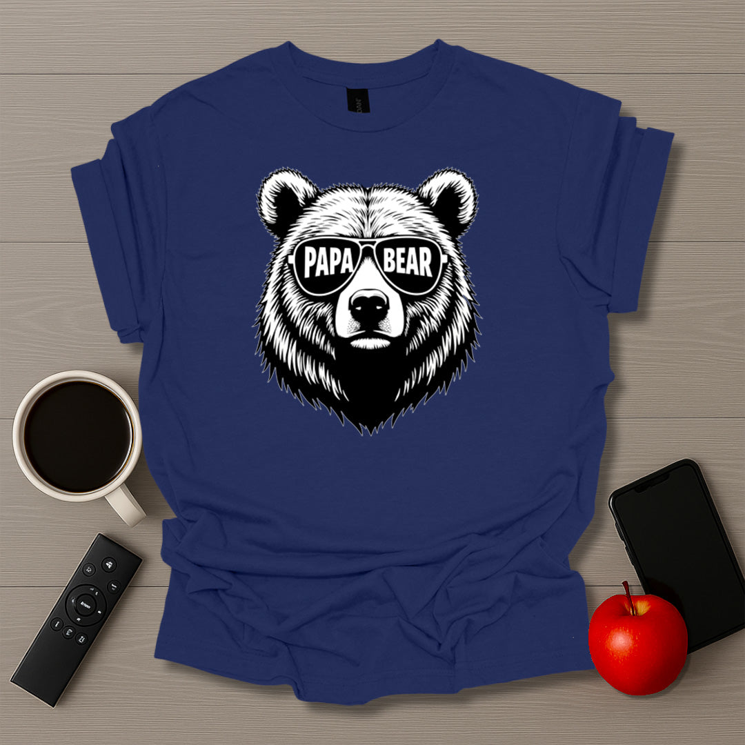 Papa Bear Glasses T-Shirt