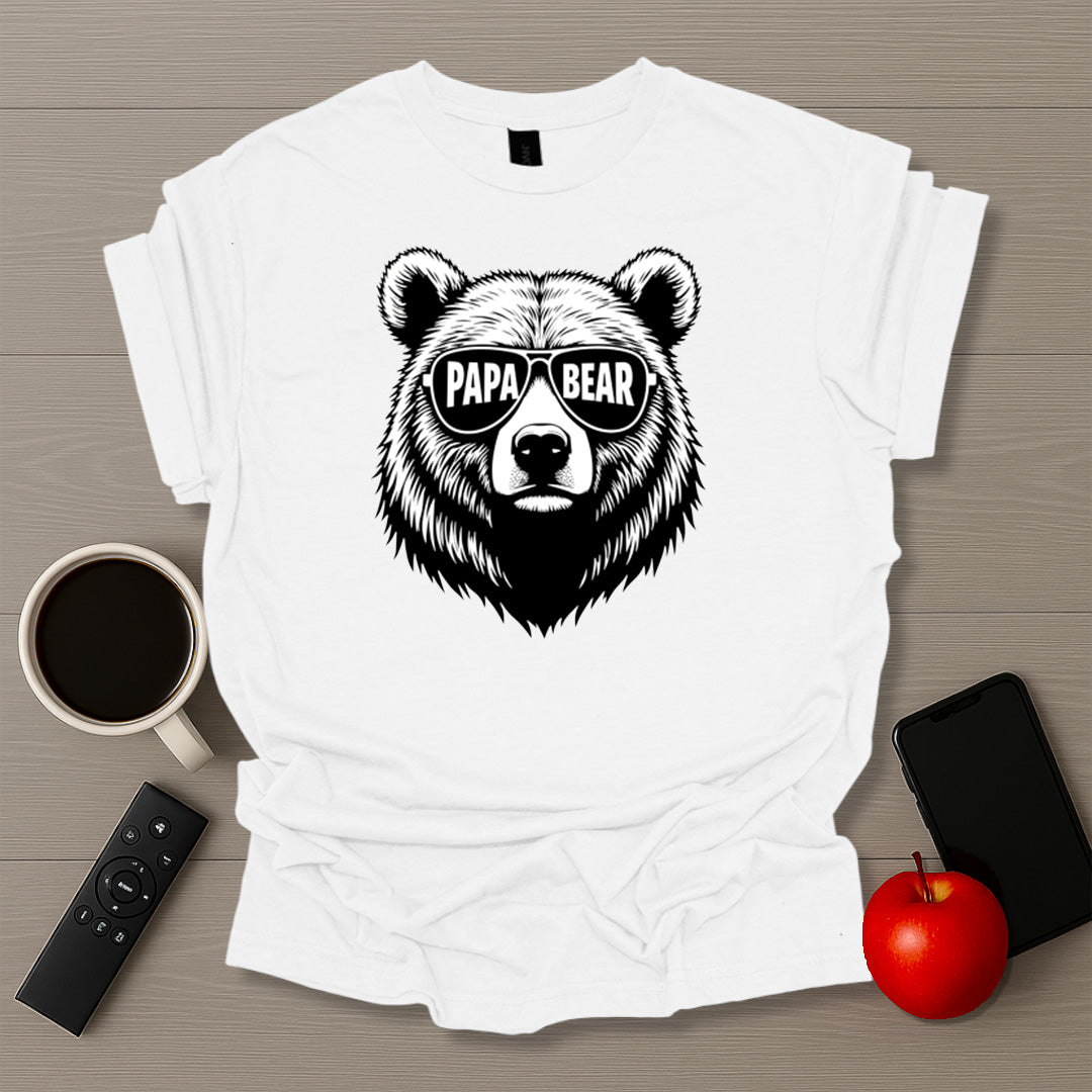 Papa Bear Glasses T-Shirt