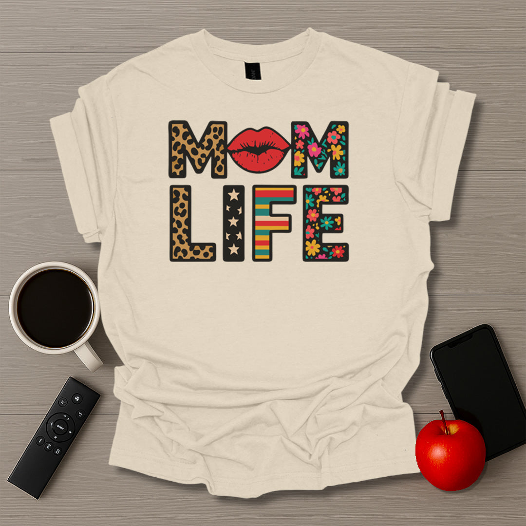 Mom Life Retro Lips