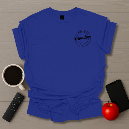 Promoted to Grandpa Badge T-Shirt