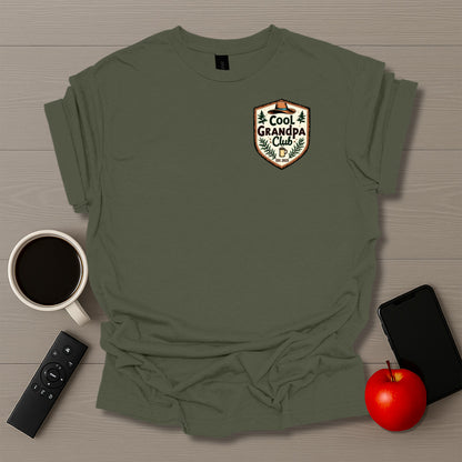 Cool Grandpa Club Badge T-Shirt