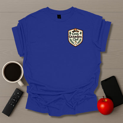 Cool Grandpa Club Badge T-Shirt