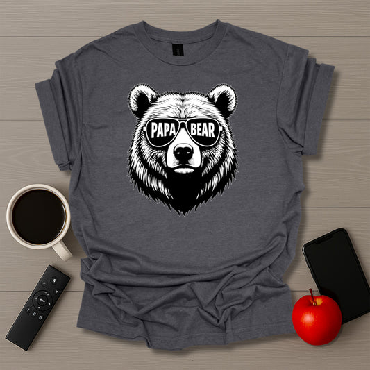 Papa Bear Glasses T-Shirt