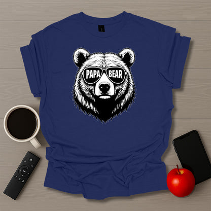 Papa Bear Glasses T-Shirt